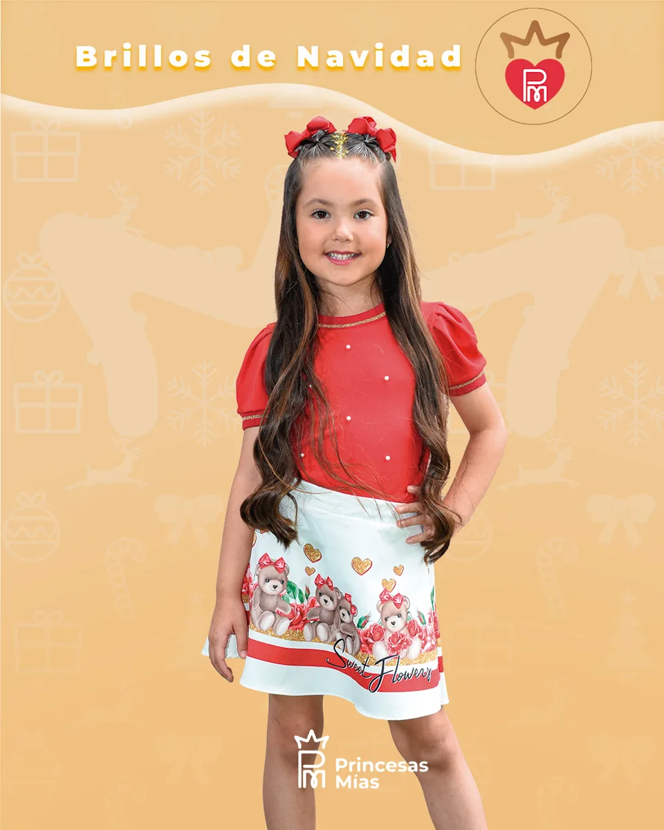 Conjunto Kukiê: Blusa y Falda. 52923