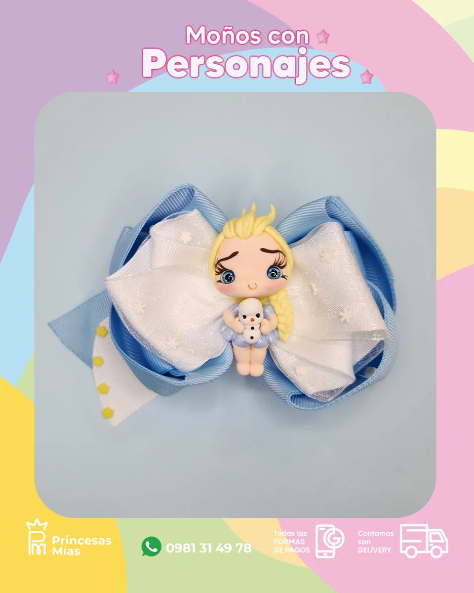 Moño Princesita de Nieve ❄️ 1100-17