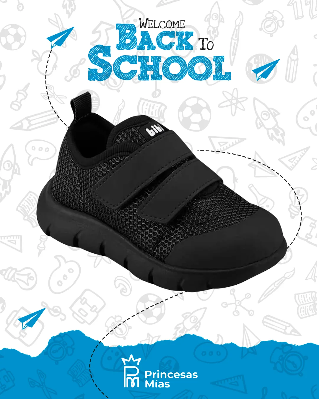 Tenis Bibi Energy Baby 2.0 – Negro (Unisex) 1225027